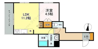 エントピア神明の杜Musashikosugi【0202号室】の間取り