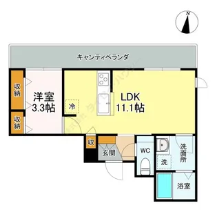 エントピア神明の杜Musashikosugi【0303号室】の間取り