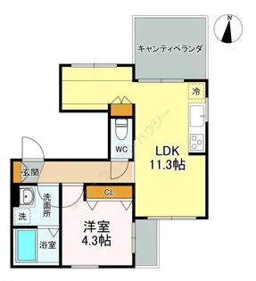 エントピア神明の杜Musashikosugi【0402号室】の間取り