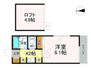 ブルーベル上井草【306号室】の間取り