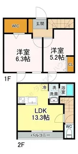 Imagawa Mid Garden Suite【1階】の間取り