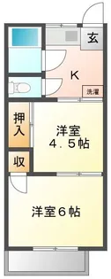 安田ハイツ【2階】の間取り