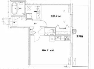 BAUTISTA【1階】の間取り