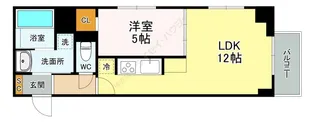 スカイビューテラス本所吾妻橋【301号室】の間取り
