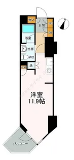 フィールA渋谷【0619号室】の間取り