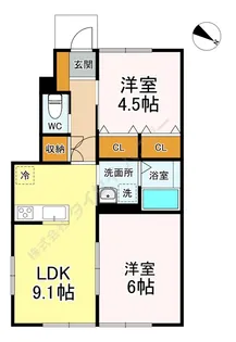 La Sua Casa.YⅡ【101号室】の間取り