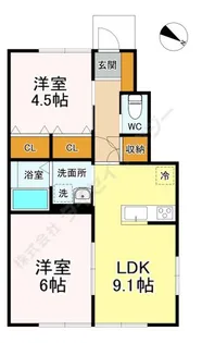 La Sua Casa.YⅡ【102号室】の間取り