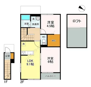 La Sua Casa.YⅡ【201号室】の間取り