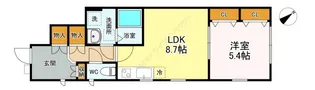 プリマヴィータ【102号室】の間取り