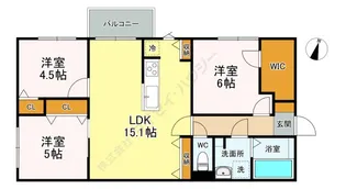 Via Hiro【303号室】の間取り