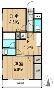 アビタシオン稲城【0101号室】の間取り