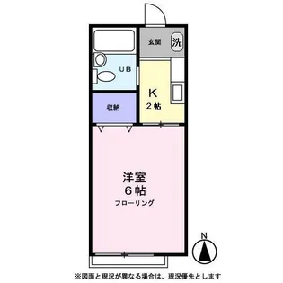 メルハイム南烏山【0102号室】の間取り