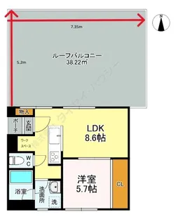 IMOビル【0401号室】の間取り