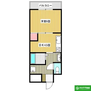 アキュラ錦町Ⅰ【206号室】の間取り