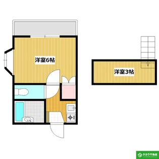 nikori勢家B棟【205号室】の間取り