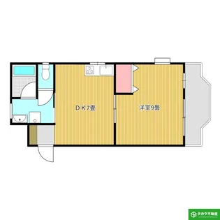 アルファー中島【2階】の間取り