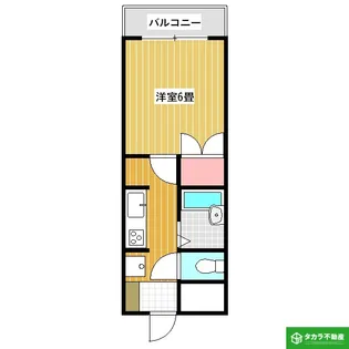 インテリジェントコーポNO IKI【405号室】の間取り