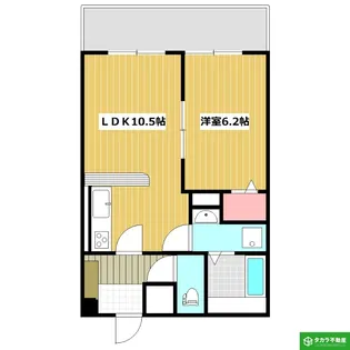 EXE大道町【302号室】の間取り