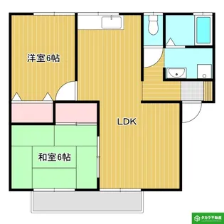 大分県大分市大字皆春【アパート】の間取り