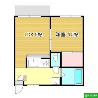 大分県大分市上田町1丁目【アパート】の間取り