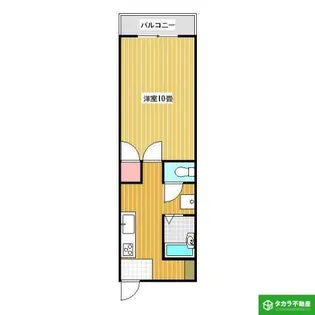 エンリエール城崎【202号室】の間取り