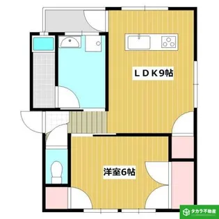 東和荘B棟【604号室】の間取り