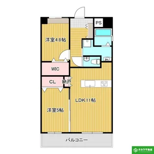 Lissage(リサージュ)【802号室】の間取り