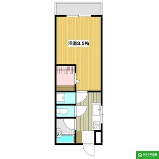 ヴィラアフィーノ【202号室】の間取り