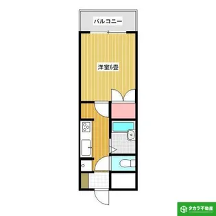 インテリジェントコーポNO-1【106号室】の間取り