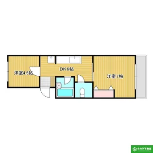 大分県大分市森町西1丁目【アパート】の間取り