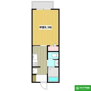 トレジャーシップ【205号室】の間取り