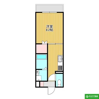 Maison Blanc 由布【203号室】の間取り