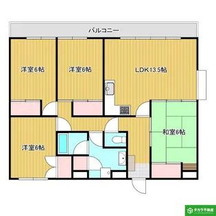 中島プリンス21【902号室】の間取り
