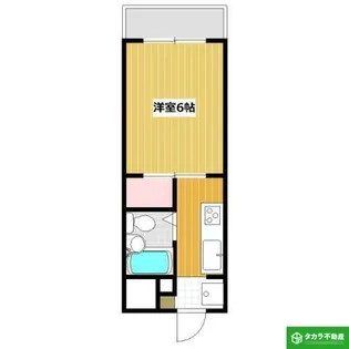 コーポ新貝【407号室】の間取り