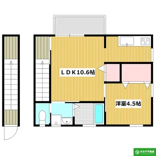 フォークローバーズ王子中町【202号室】の間取り