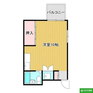 アベビル賀来【301号室】の間取り