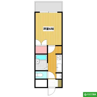 インテリジェントコーポNO-1【206号室】の間取り