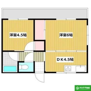 コーポ光【303号室】の間取り