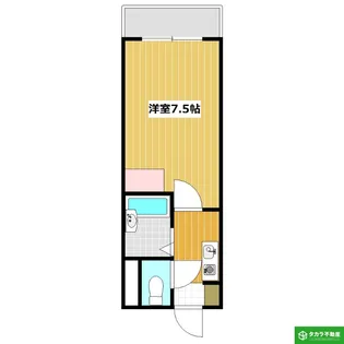 エグゼコート大在1【507号室】の間取り