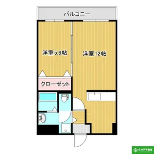 WINDOMエマリア【404号室】の間取り