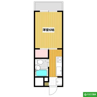 コーポ新貝【306号室】の間取り