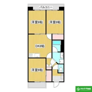 メゾン橘【302号室】の間取り