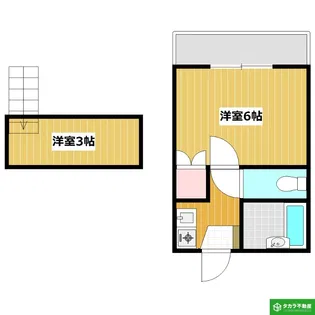 nikori勢家A棟【204号室】の間取り