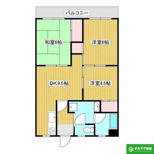 ボスコ南大分【306号室】の間取り
