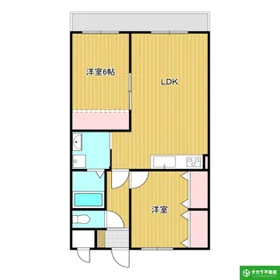 ディアコート7番館【303号室】の間取り