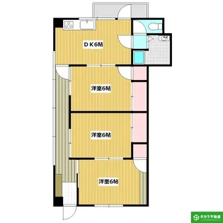 山村ビル【203号室】の間取り