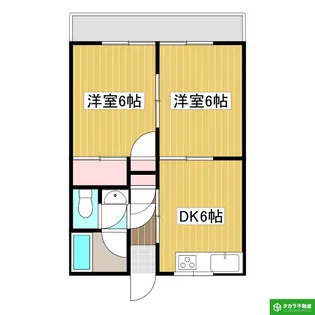 グリーンビル山津【403号室】の間取り
