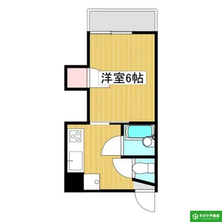 プロスパー小中島【302号室】の間取り