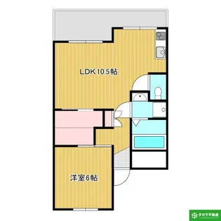 R69番館【403号室】の間取り