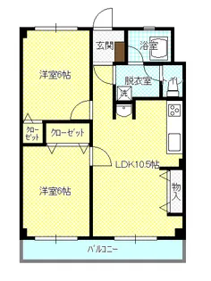 梅田マンション【203号室】の間取り